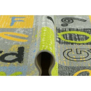 Detský metrážny koberec Blackboard potlač