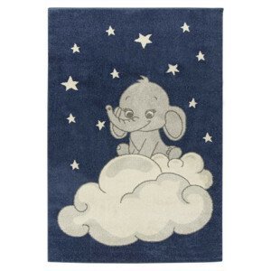 Detský koberec EMILY KIDS 2342A Slon modrý