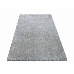 Metrážny koberec Kamel typu Shaggy sivý