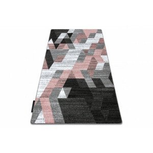 Koberec INTERO TECHNIC 3D Romby Trojuholníky ružový