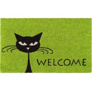 Rohožka Mačka - Vítejte, zelená