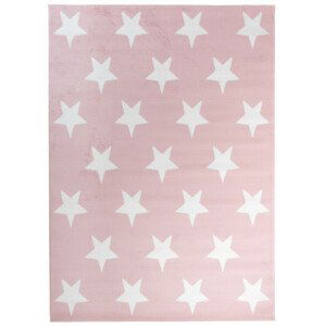 Detský koberec PINKY L896A Stars ružový
