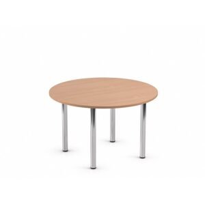 DREVONA09 Okrúhly stôl bukový Ø 120 cm REA FLAT 4