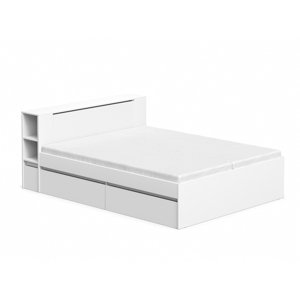 DREVONA09 Manželská posteľ biela 160 cm REA AMY