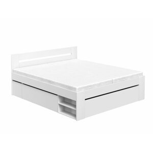DREVONA09 Manželská posteľ biela 180 cm REA KIRA
