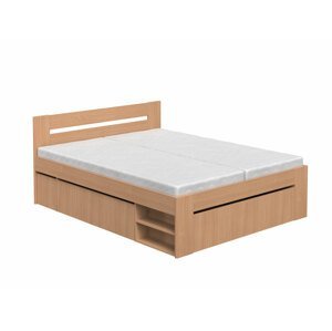DREVONA09 Manželská posteľ 160 cm REA KIRA buk