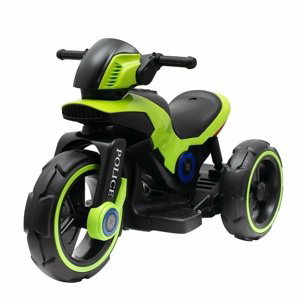 Baby Mix Detská elektrická motorka Police, zelená