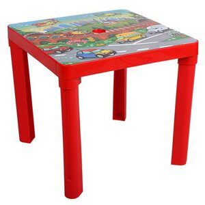 Star Plus Detský záhradný stôl, červená