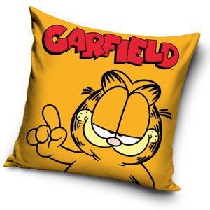 Carbotex Obliečka na vankúšik Kocúr Garfield, 40 x 40 cm