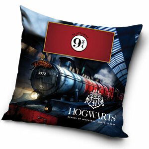 Carbotex Obliečka na vankúšik Harry Potter Expres do Rokfortu , 40 x 40 cm