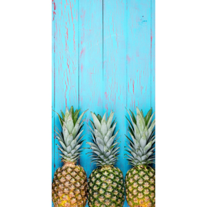 CARBOTEX Plážová osuška Ananás Blue, 70 x 140 cm