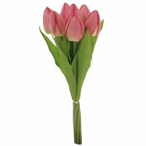 Puget ružových tulipánov, 7 kvetov, 35 cm