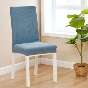4Home Napínací poťah na stoličku Magic clean modrá, 45 - 50 cm, sada 2 ks