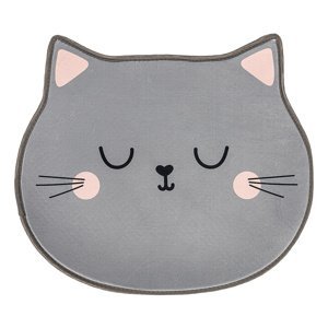 Detský koberec Mačka sivá, 60 x 52 cm