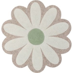 Prestieranie filcové Kvetina, zelená, 39 cm
