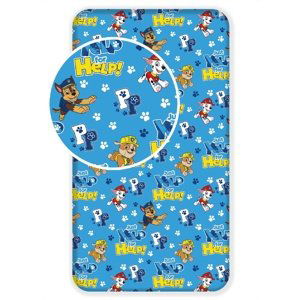 Jerry Fabrics Detské bavlnené prestieradlo Paw Patrol 137, 90 x 200 cm