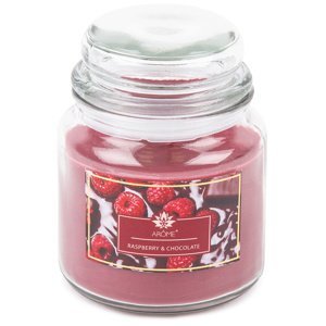 Arome Veľká vonná sviečka v skle Raspberry and Chocolate, 424 g