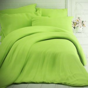 Kvalitex Bavlnené obliečky zelená, 220 x 200 cm, 2 ks 70 x 90 cm