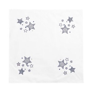 Boma Trading Vianočný obrus Blue stars, 85 x 85 cm