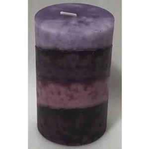Hand Made sviečka s vôňou levandule, 245 g vosku, 6 x 10 cm