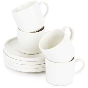 Mäser Sada porcelánových šálok s podšálkami VADA, 200 ml, 4 ks