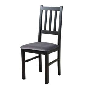 Sconto Jedálenská stolička BOLS 4 čierna/antracitová