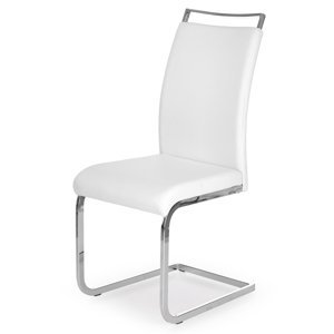 Sconto Jedálenská stolička SCK-250 biela/chróm