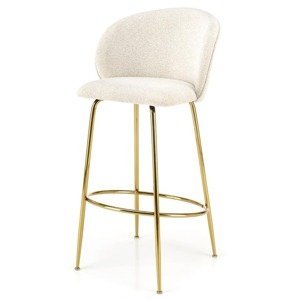 Sconto Barová stolička SCH-116 krémová/zlatá