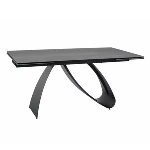 Sconto Jedálenský stôl DAENO sivá/čierna