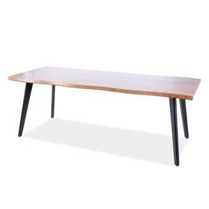 Sconto Jedálenský stôl FRISNU dub artisan/čierna, šírka 120 cm