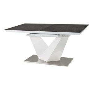 Sconto Jedálenský stôl OLOROS 2 čierna/biela