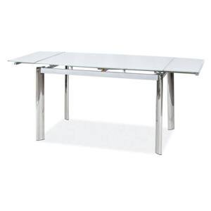 Sconto Jedálenský stôl SIG-GD020 biela/chróm