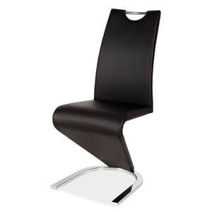 Sconto Jedálenská stolička SIGH-090 II čierna/chróm