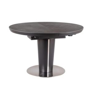 Sconto Jedálenský stôl URBAT 1 sivý mramor/antracitová