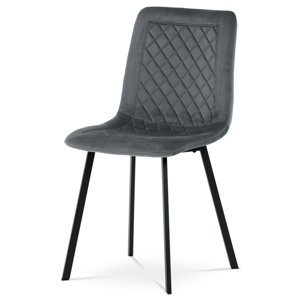 Sconto Jedálenská stolička GLORY sivá/čierna