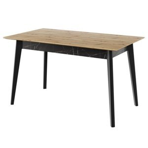 Sconto Jedálenský stôl MARMO dub artisan/čierna