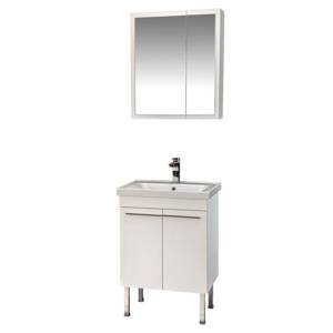 Sconto Kúpeľňová zostava SALDA biela, šírka 59 cm, 3 ks