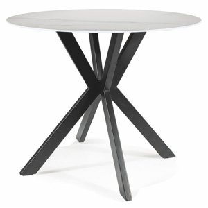 Sconto Jedálenský stôl TOLOA biela/čierna