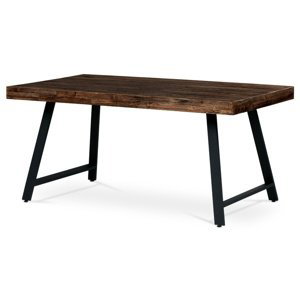 Sconto Jedálenský stôl OTOMAR borovica/čierna, 160x90 cm