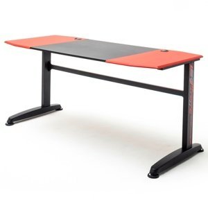 Sconto Herný stôl JERRY 160 čierna/červená