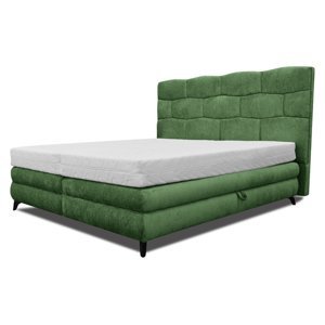 Sconto Čalúnená posteľ PLAVA zelená, 140x200 cm