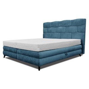 Sconto Čalúnená posteľ PLAVA modrá, 160x200 cm