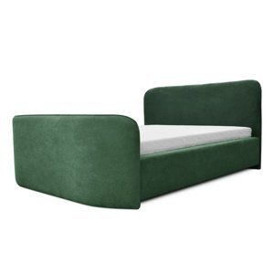 Sconto Čalúnená posteľ HELENE zelená, 140x200 cm