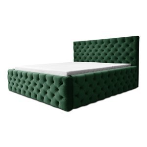 Sconto Čalúnená posteľ CHESTERFIELD zelená, 180x200 cm