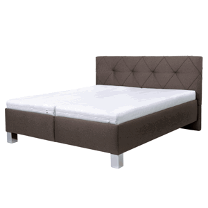 Sconto Čalúnená posteľ AFRODITE hnedá, 180x200 cm