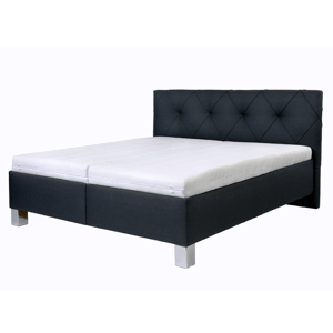 Sconto Čalúnená posteľ AFRODITE čierna, 160x200 cm
