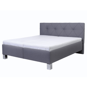 Sconto Čalúnená posteľ AFRODITE sivá, 140x200 cm