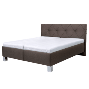 Sconto Čalúnená posteľ AFRODITE hnedá, 140x200 cm