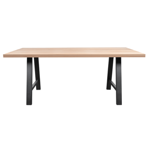 Sconto Jedálenský stôl AMAYA A dub/kov, šírka 200 cm, rovná hrana