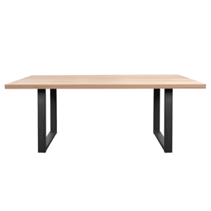 Sconto Jedálenský stôl AMAYA U dub/kov, šírka 200 cm, rovná hrana